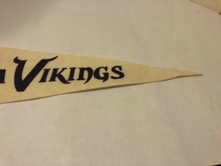Minnesota Vikings Pennant ca 1980 Felt Good Cond. 4