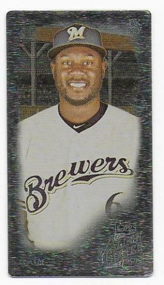 Lorenzo Cain 2019 Topps Allen & Ginter Mini Metal 38 Only 3 Made