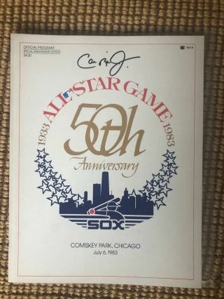 Cal Ripken Jr Signed Autographed 1983 All Star Game Program
