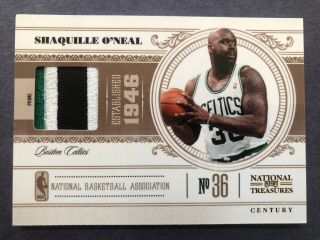 Shaquille O’neal 2011 - 2012 National Treasures Prime Card 12/25