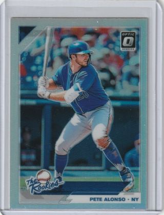 Pete Alonso 2019 Donruss Optic The Rookies Silver Holo Prizm York Mets