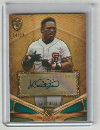 Kevin Mitchell Giants Signed 2013 Topps Supreme Autograph Gold Sp Auto 04/20