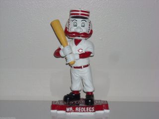 Mr.  Redlegs Cincinnati Reds Mascot Bobble Head 2015 All Star Game " Red Stache "