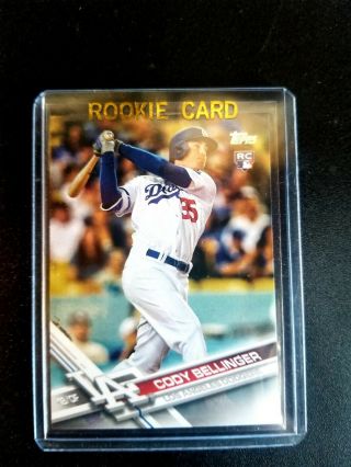 2017 Topps Update Cody Bellinger Us50 Swinging Rookie Card Rc Hot