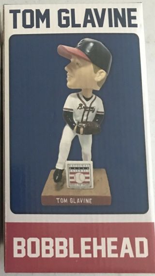 Tom Glavine Atlanta Braves Bobblehead Baseball Hall Of Fame Hof 2014 Sga Nib