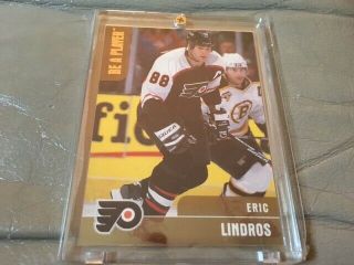 Rare Eric Lindros Insert Card 1999 Be A Player Memorabilia Gold 85/100