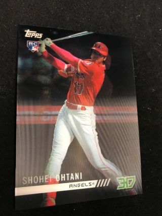 2018 Shohei Ohtani Topps 3d Motion Card M - 21 Hot Limited Rookie Of Year