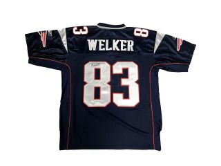 Wes Welker England Patriots (home Blue) Signed Jersey Jsa