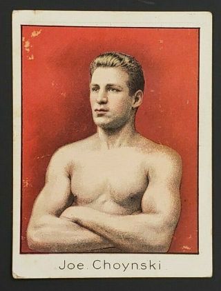 1910 T - 220 Mecca Cigarettes Tobacco Boxing Card Joe Choynski Bv $115 Cs