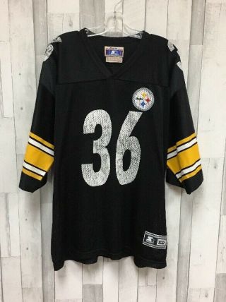 Jerome Bettis Pittsburgh Steelers Nfl Starter Football Jersey Size 52 Xl Black