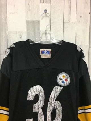 Jerome Bettis Pittsburgh Steelers NFL Starter Football Jersey Size 52 XL Black 2