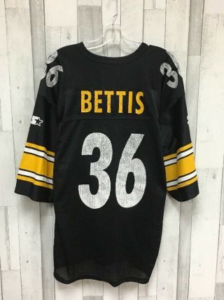 Jerome Bettis Pittsburgh Steelers NFL Starter Football Jersey Size 52 XL Black 3