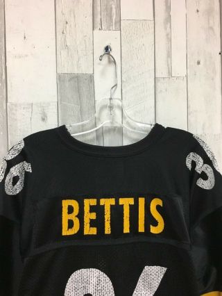 Jerome Bettis Pittsburgh Steelers NFL Starter Football Jersey Size 52 XL Black 4