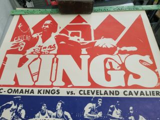 1975 KANSAS CITY OMAHA KINGS LAST GAME NBA BASKETBALL POSTER TINY ARCHIBALD 2