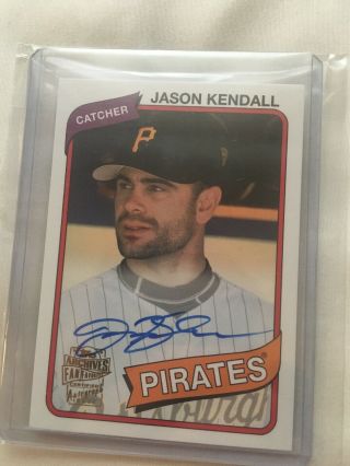 2015 Topps Archives Fan Favorites Jason Kendall Auto Pittsburg Pirates Autograph