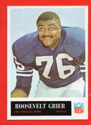 1965 Philadelphia Gum Football 88 Roosevelt Grier Rams Nrmint/mint
