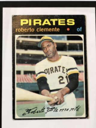 1971 Topps Roberto Clemente Pittsburgh Pirates 630 Baseball Card
