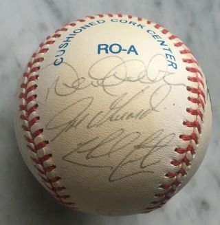 1998 York Yankees Partial Team Signed Oal Budig Baseball Jeter Cone Williams