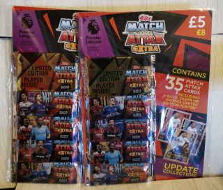 Match Attax Extra 2018/19 Multipack With Guranteed Limited Edition Card Set Of 2