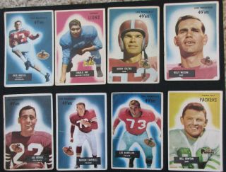 1955 Bowman,  1958,  1959 & 1960 Topps,  Football Cards 10 for $10 2