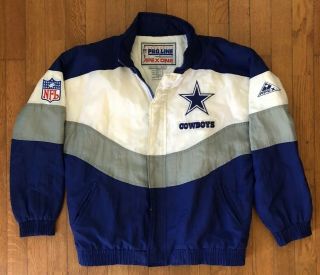 Vintage Pro Line Apex One Mens Dallas Cowboys Full Zip Jacket Medium