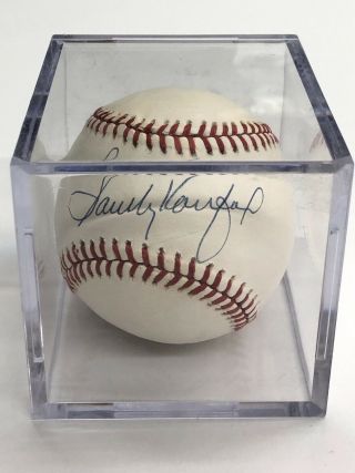Sandy Koufax Hand Signed Baseball Dodgers Pitcher National League Official Ball