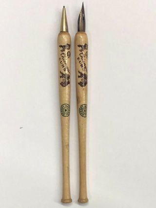 Vintage 1930s Chicago Cubs National League Baseball Bat Pen & Pencil Set