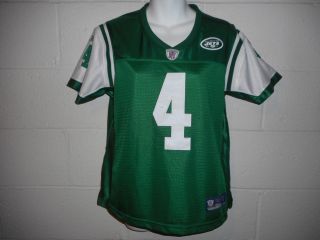 Vintage Reebok Brett Favre 4 Green York Jets Sewn Jersey Women 