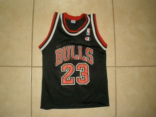 Vintage Youth Boys Champion Chicago Bulls Michael Jordan 23 Jersey Small