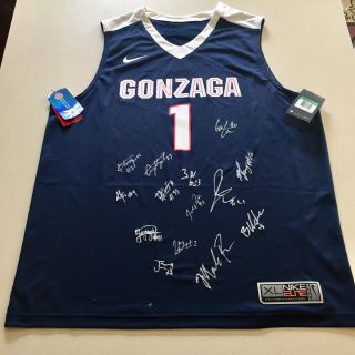 Gonzaga Bulldogs Signed Autographed Basketball Jersey Zags 2019 Rui Few Team