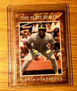 1991 Donruss The Elite Series Rickey Henderson /10,  000 7 Of 8 Oakland A 