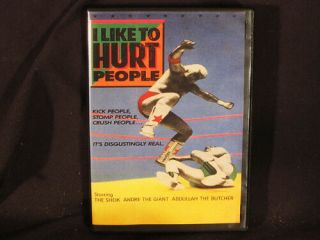 I Like To Hurt People The Wrestling Dvd Signed By Producer,
