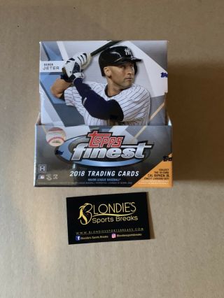 2018 Topps Finest Baseball Hobby Box