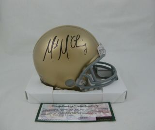 Mike Mcglinchey Signed/autographed Notre Dame Fighting Irish Mini Helmet - Gtsm