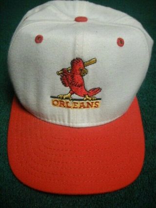 Vintage Orleans Cardinals Cape Cod League Kc Adjustable Red Baseball Hat Ma
