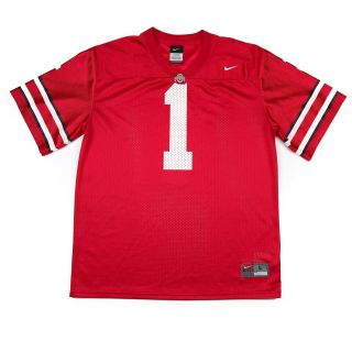 Nike Team Ohio State Buckeyes 1 Youth Size L Screened Football Home Jersey