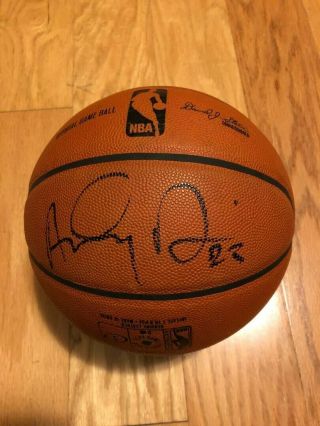 Anthony Davis Autographed Official Game Basketball Ball