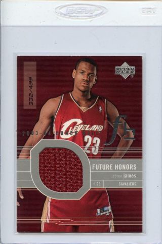 Lebron James Rookie Jersey 2003 - 04 Honor Roll 106 Future Honors Jsy Rc 332/499