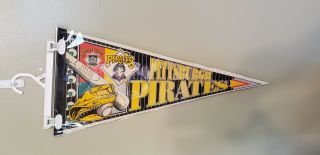 Pittsburgh Pirates Pirate Sluggers Mlb Felt Pennant With Holder 11