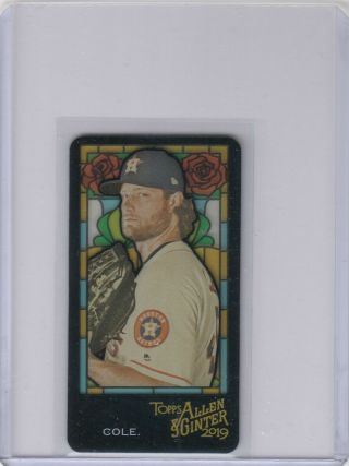 Gerrit Cole 2019 Topps Allen & Ginter Stained Glass Mini /25 Astros 27