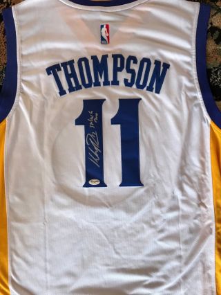 Klay Thompson Autographed Jersey Swingman Authentic Golden State Warriors Adidas