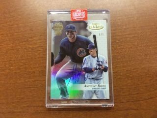 Anthony Rizzo 2019 Topps Archives Signature Series 1/1 Auto