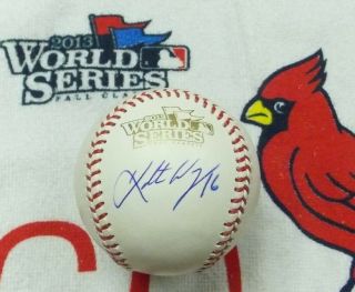 Kolton Wong Autographed Rawlings 2013 World Series Mlb Baseball