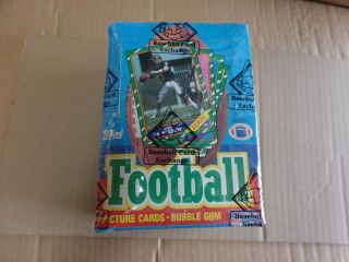 1986 Topps Football Wax Box Bbce Authenticated.  Jerry Rice,  Steve Young
