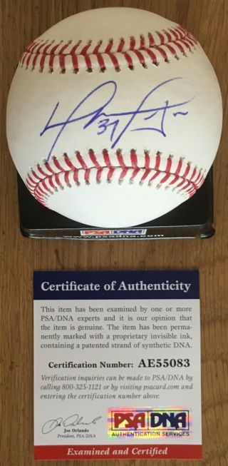 David Ortiz Licensed Psa/dna Authenticated Signed Major League Game Baseball