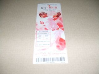 Red Sox Mookie Betts 1st Career Multi - Hr Game Home Runs 8&9 Season Ticket