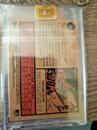 2017 MIGUEL SANO Topps Archives Heritage Rc Auto 25/25 MN Twins Ebay 1/1 2