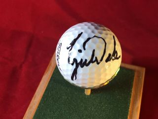 Tiger Woods Early Career Personally Signed Autographed Golf Ball W/coa & Display