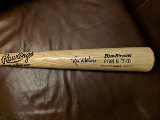 Ryan Klesko Atlanta Braves Autographed Baseball Bat - Brooks Robinson Endorsed