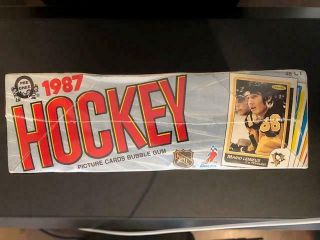 1986 - 87 O - Pee - Chee OPC Hockey Wax Box 1986 BBCE 36 Pack Patrick Roy 3